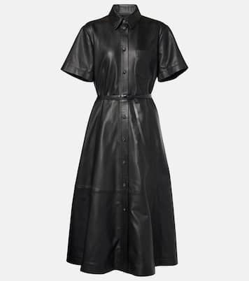 Robe chemise Kiera en cuir | Altuzarra