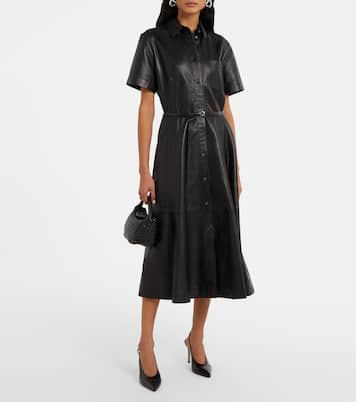 Robe chemise Kiera en cuir | Altuzarra