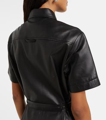 Robe chemise Kiera en cuir | Altuzarra