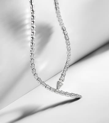 Collana Serpenti Viper in oro bianco 18kt con diamanti | Bvlgari
