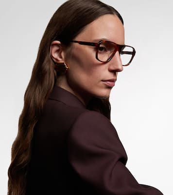 x Oliver Peoples square glasses | Khaite