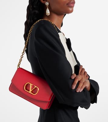 Clutch Vain VLogo Small aus Leder | Valentino Garavani
