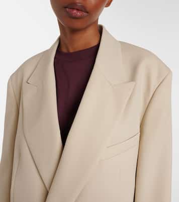 Newark double-breasted cotton blazer | The Frankie Shop