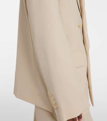 Newark double-breasted cotton blazer | The Frankie Shop