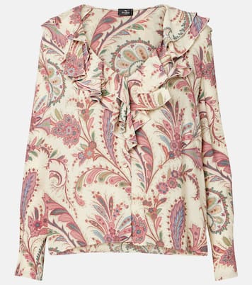Printed ruffled blouse | Etro