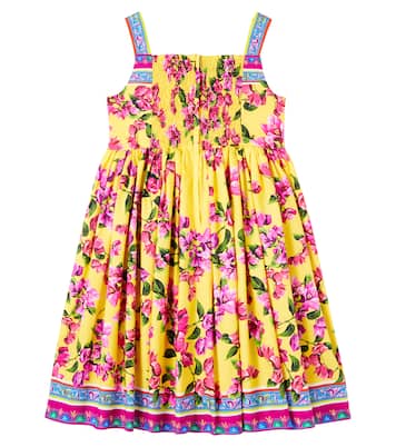 Abito Taormina in cotone con stampa floreale | Dolce&Gabbana Kids