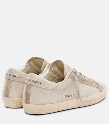 Super-Star glitter leather sneakers | Golden Goose