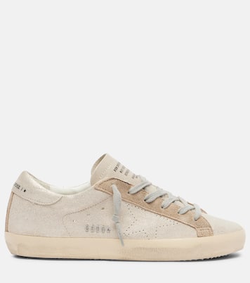 Super-Star glitter leather sneakers | Golden Goose