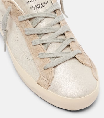Super-Star glitter leather sneakers | Golden Goose