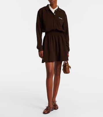 Cotton polo dress | Miu Miu