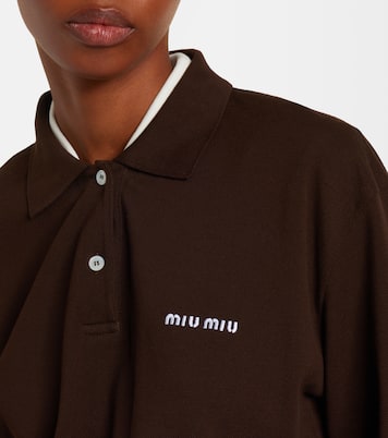 Cotton polo dress | Miu Miu