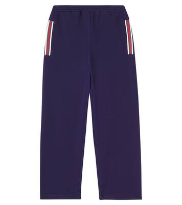 Web Stripe棉质运动裤 | Gucci Kids