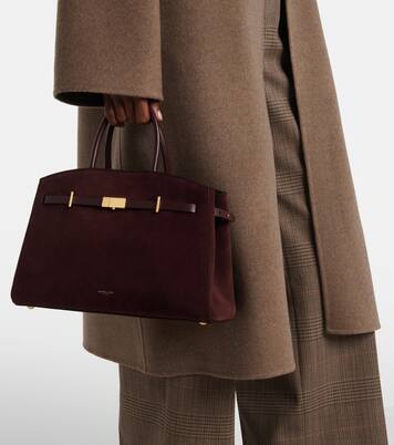 Tote Bag New York Midi aus Veloursleder | DeMellier