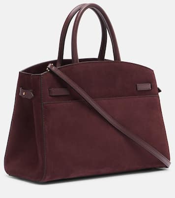 Tote Bag New York Midi aus Veloursleder | DeMellier