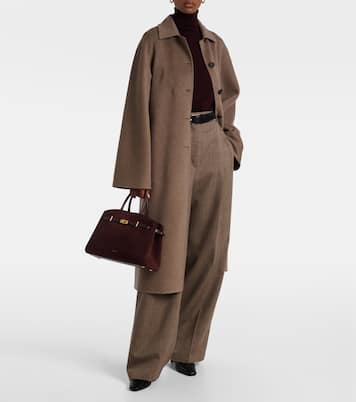Tote Bag New York Midi aus Veloursleder | DeMellier