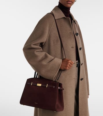 Tote Bag New York Midi aus Veloursleder | DeMellier