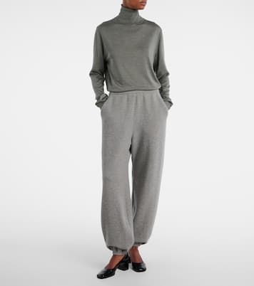 Liwen silk turtleneck top | The Row