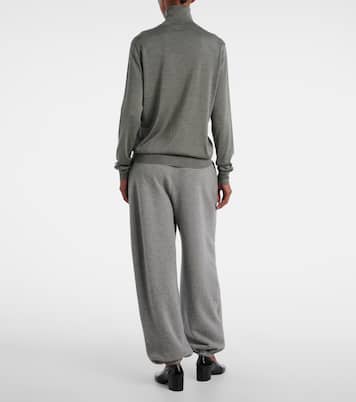 Liwen silk turtleneck top | The Row