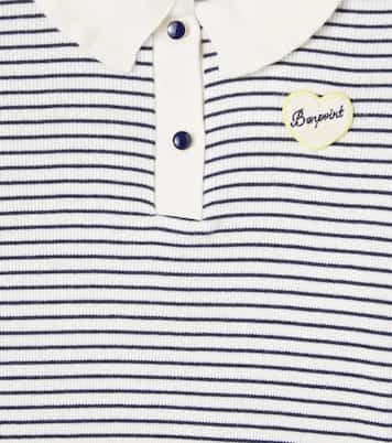 Juanna striped cotton polo shirt | Bonpoint