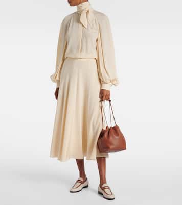 Bolso saco Bale Softy Small de piel | Loro Piana