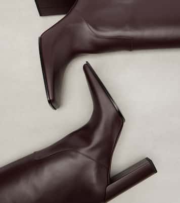 90 leather knee-high boots | Alaïa