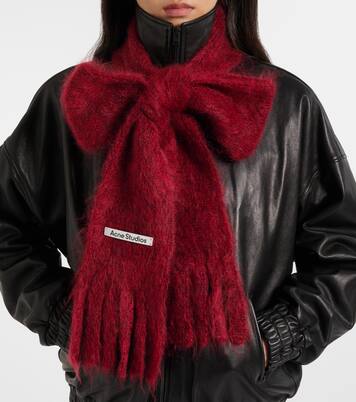 Kinna fringed mohair and wool scarf | Acne Studios