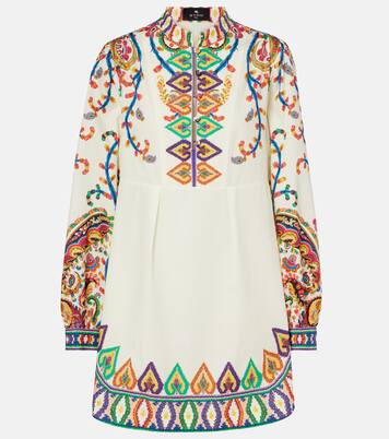 Printed cotton minidress | Etro
