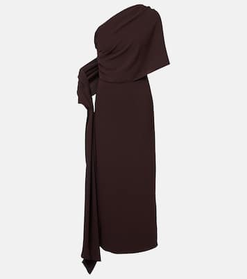 One-Shoulder-Robe aus Crêpe | Marmar Halim