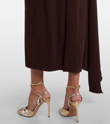 One-Shoulder-Robe aus Crêpe | Marmar Halim