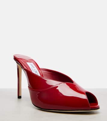Brigitte 100 patent leather mules | Jimmy Choo