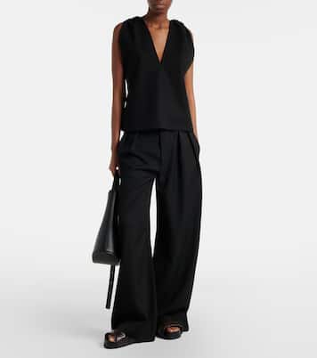 Cotton crêpe top | Plan C