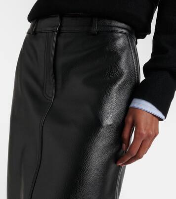 Leather midi skirt | Toteme