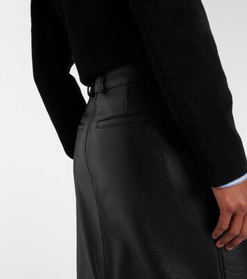 Leather midi skirt | Toteme