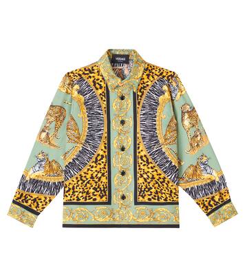 Hemd Wild Cats aus Seide | Versace Kids