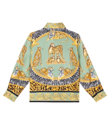 Hemd Wild Cats aus Seide | Versace Kids