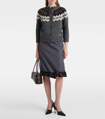 Cardigan aus Wolle und Kaschmir | Prada