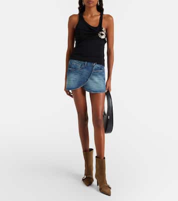 Ankle Boots aus Veloursleder | Coperni