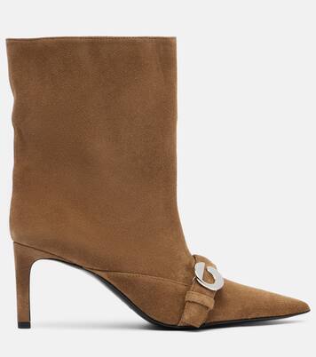 Ankle Boots aus Veloursleder | Coperni
