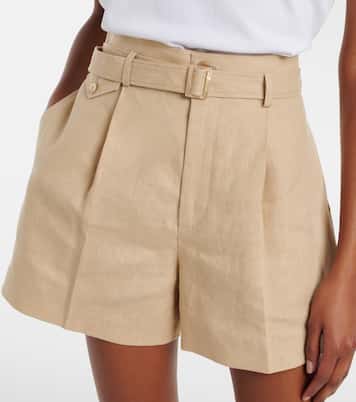 Belted linen shorts | Ralph Lauren Collection