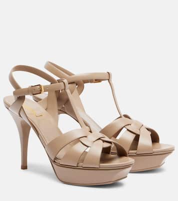 Plateausandalen Tribute 105 aus Leder | Saint Laurent