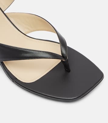 皮革露跟夹趾凉鞋 | Lemaire