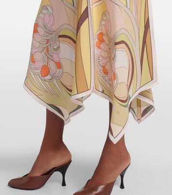 Cherie floral silk midi dress | La DoubleJ