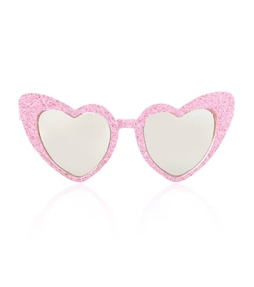 Glitter heart-shaped sunglasses | Monnalisa