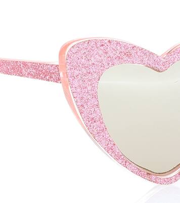 Glitter heart-shaped sunglasses | Monnalisa
