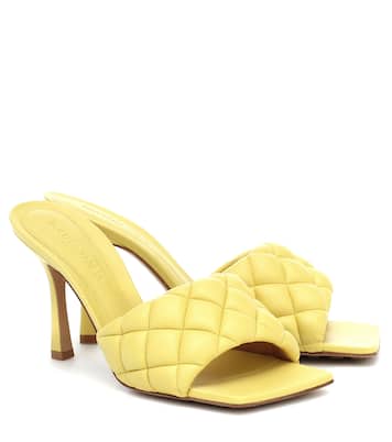 Padded leather sandals | Bottega Veneta