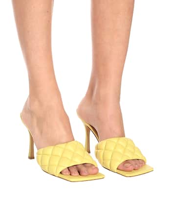 Padded leather sandals | Bottega Veneta