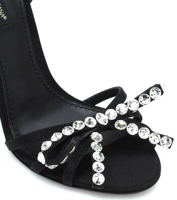 Verzierte Sandalen aus Satin | Dolce&Gabbana