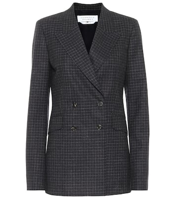 Blazer Angela a quadretti in lana | Gabriela Hearst