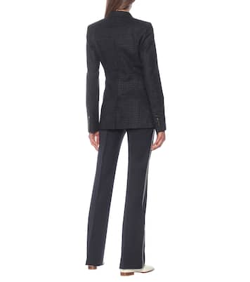 Blazer Angela a quadretti in lana | Gabriela Hearst