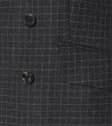 Blazer Angela a quadretti in lana | Gabriela Hearst